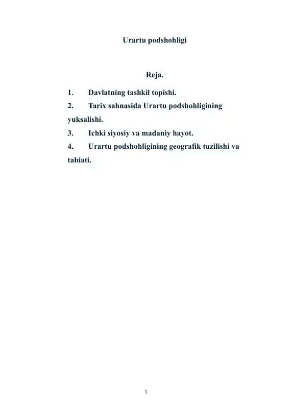 Urartu podshohligi