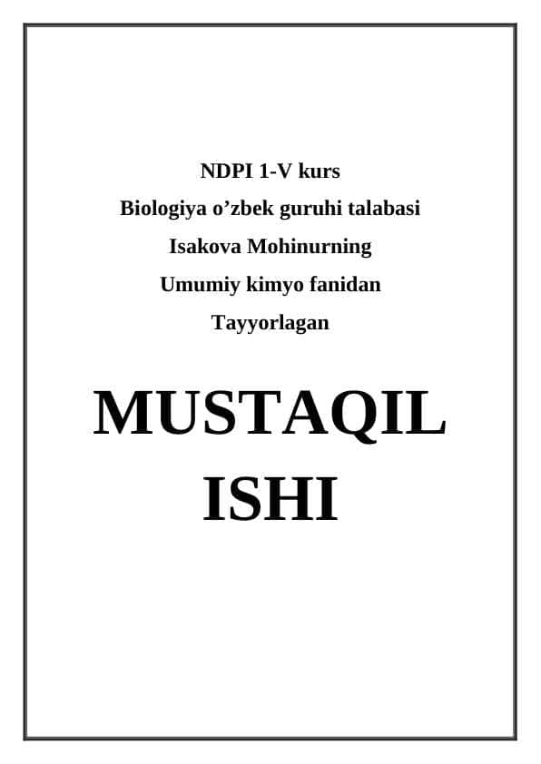 Organik birikmalarning klassifikatsiyasi va nazariy konuniyatlari