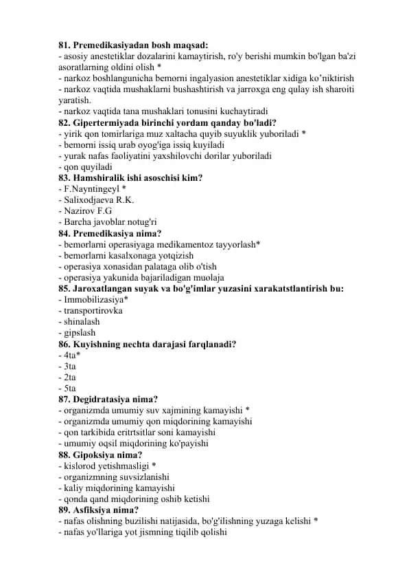 Premedikasiya