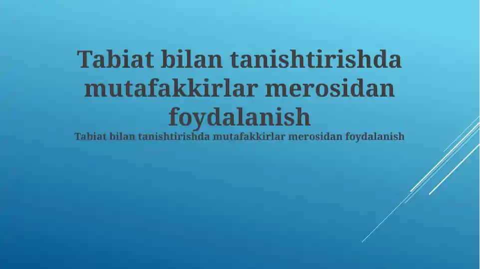 Darvin va evolyutsion nazariya: tabiatning o'zgaruvchanligi
