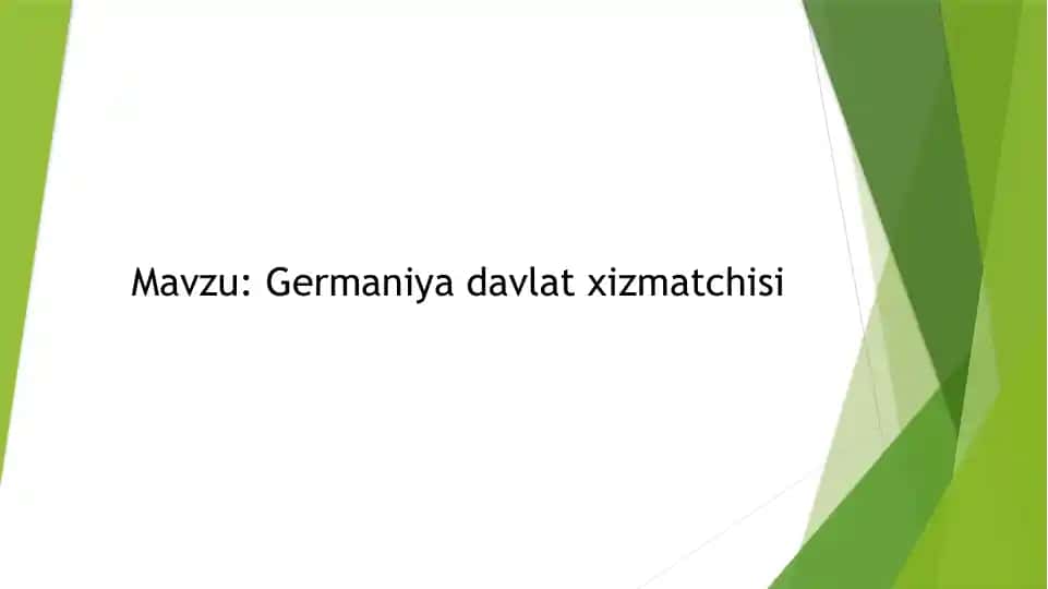 Germaniya davlat xizmatchisi