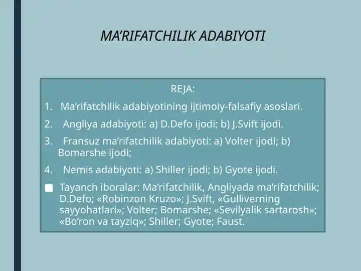Ma'rifatchilik adabiyoti