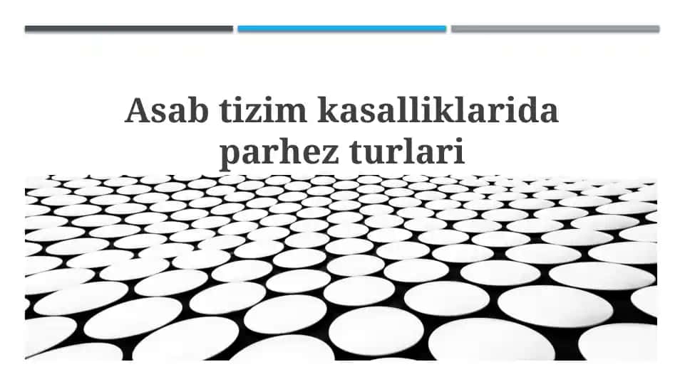 Nerv tizimi kasalliklari uchun parhez turlari