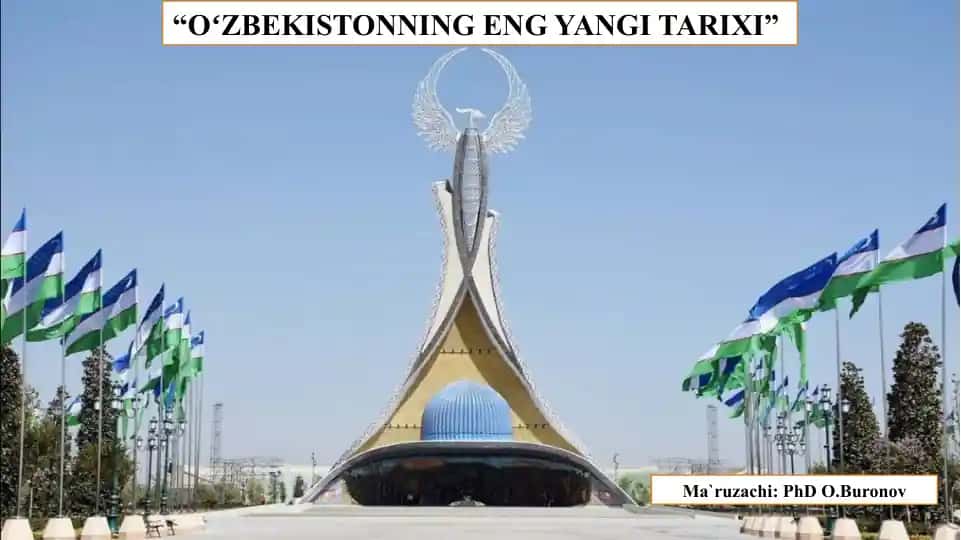 O‘ZBEKISTONNING ENG YANGI TARIXI