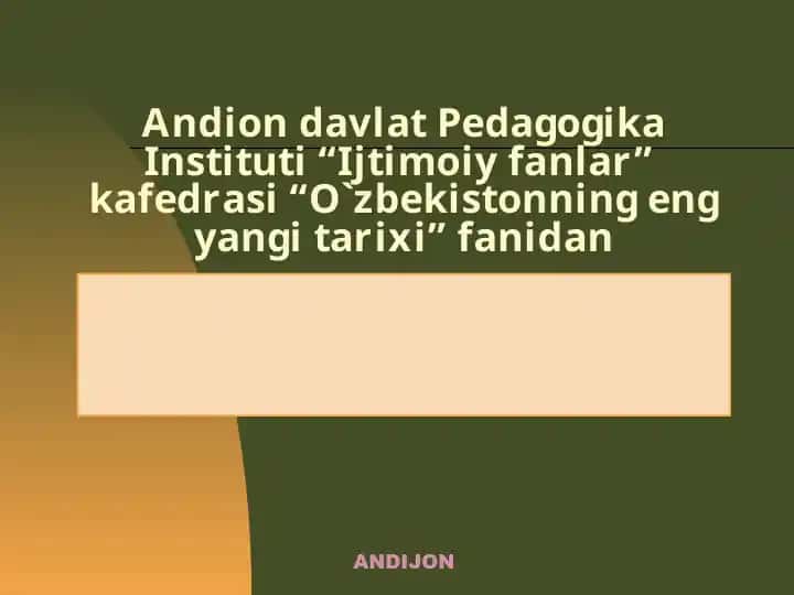 Ta'lim sohasida amalga oshirilgan o'zgarishlar