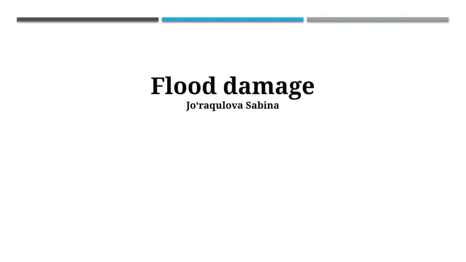 Flood damage