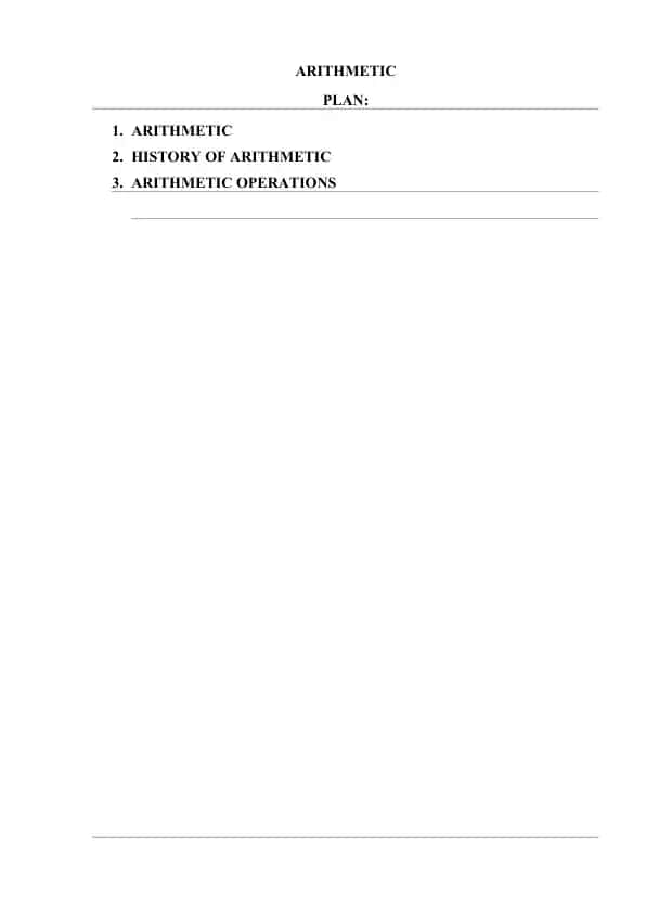 ARITHMETIC
