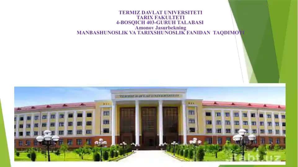 O’rta Osiyo Xonliklari Tarixi