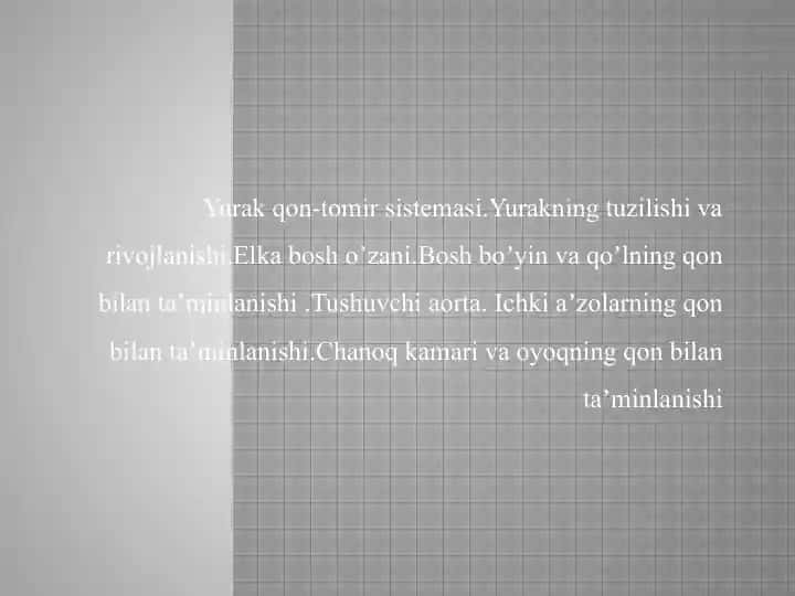 Yurak-qon tomir sistemasi