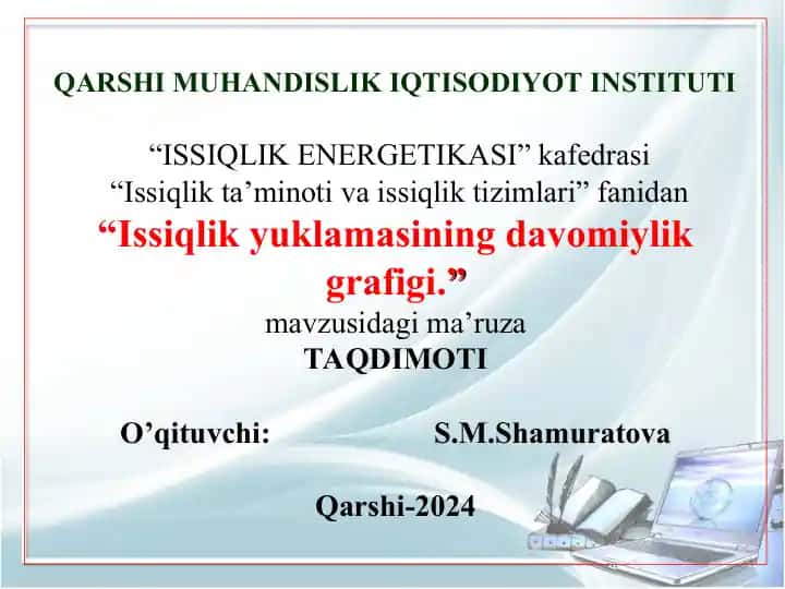 Issiqlik yuklamasining davomiylik grafigi