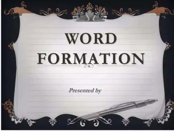 Word formation PPT