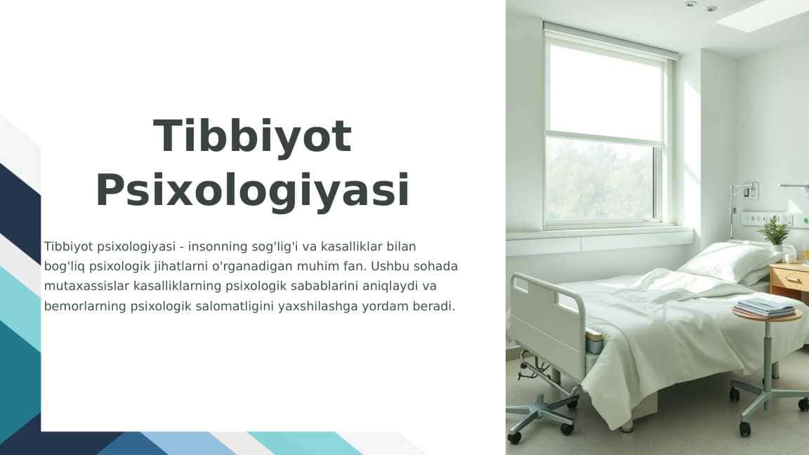 Tibbiyot Psixologiyasi