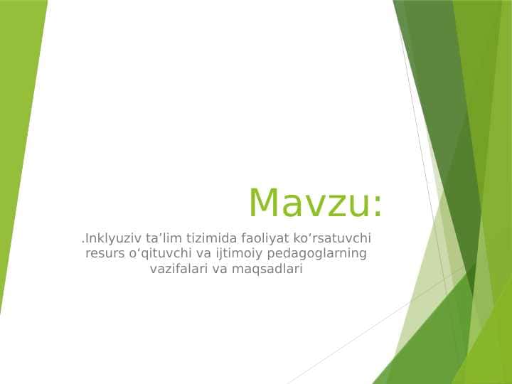 Inklyuziv taʼlim tizimida faoliyat koʻrsatuvchi resurs oʻqituvchi va ijtimoiy pedagoglarning vazifalari va maqsadlari