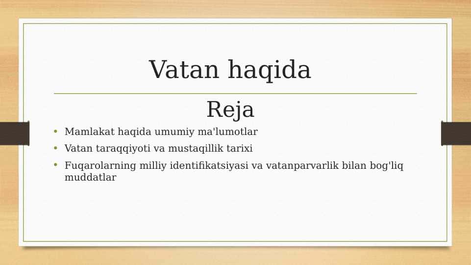 Vatan haqida