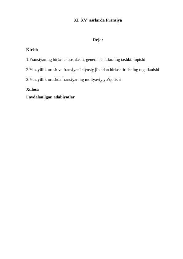 XI XV asrlarda Fransiya.docx