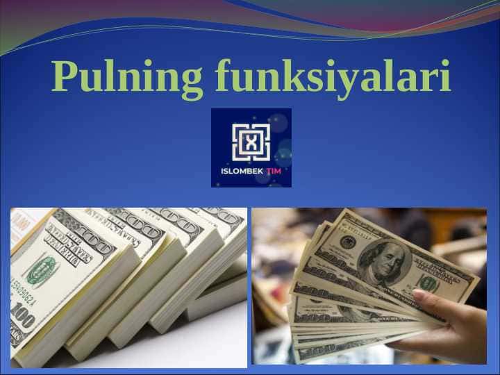 Pulning funksiyalari