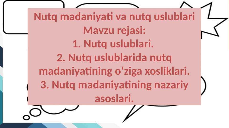Nutq mаdаniyati va nutq uslublari