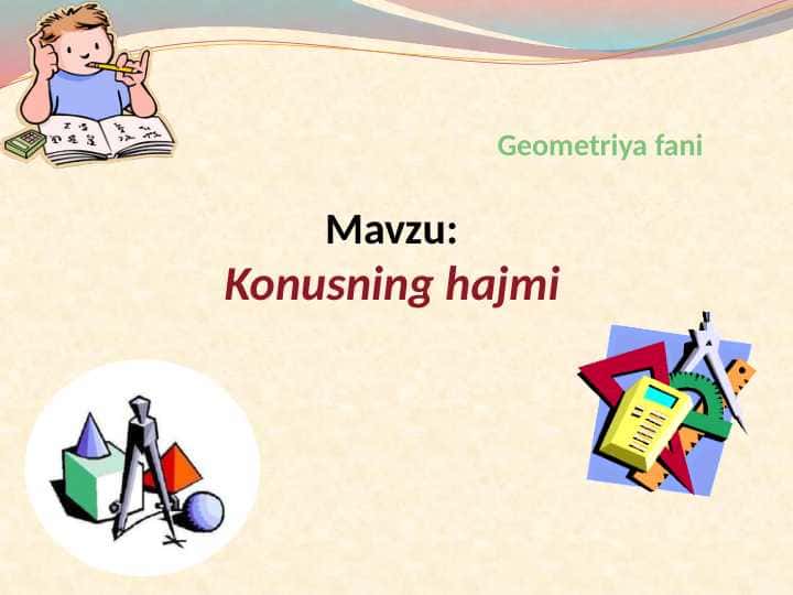 Konusning hajmi