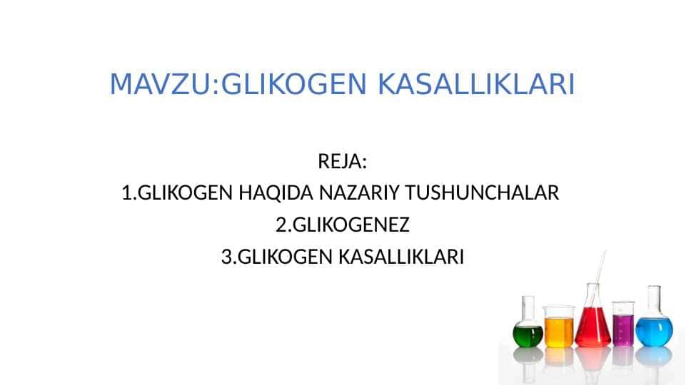 GLIKOGEN KASALLIKLARI