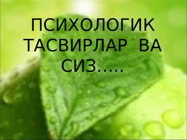 расмли тестлар