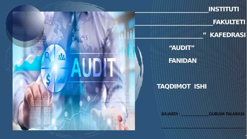 Auditning maxsus jabhalari