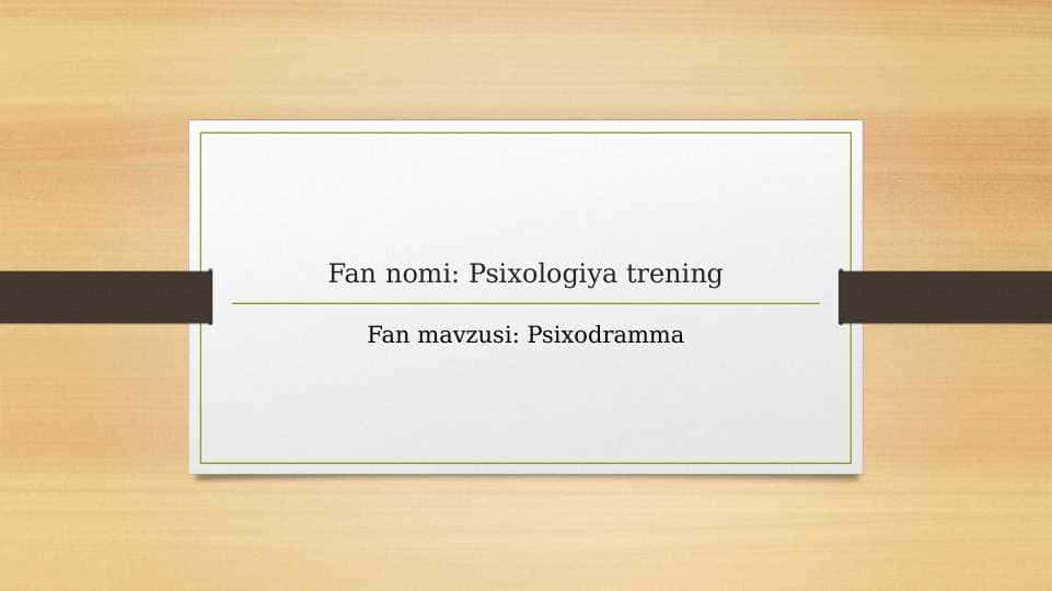 Psixodramma