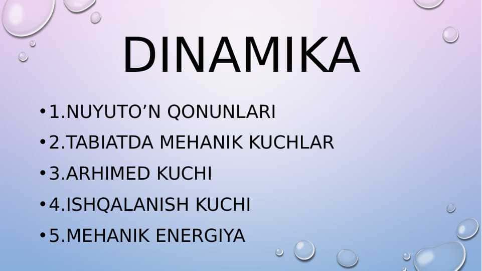 dinamika