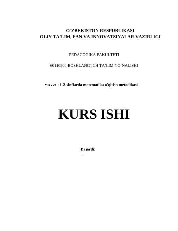 KURS ISHI