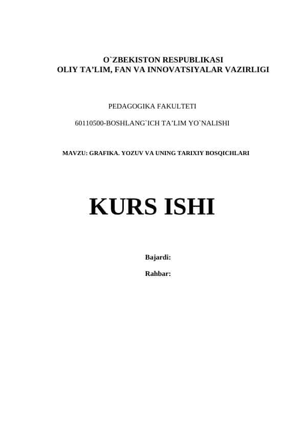 KURS ISHI