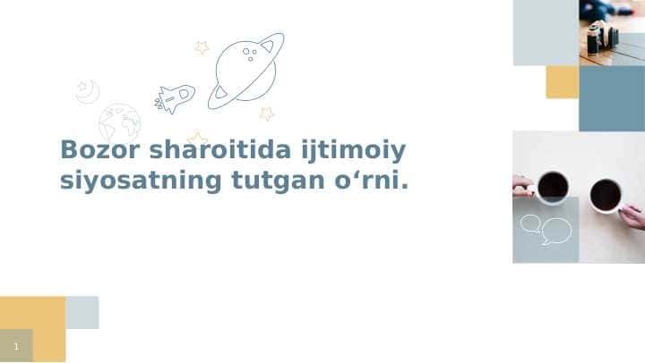 Bozor sharoitida ijtimoiy siyosatning tutgan o'rni.