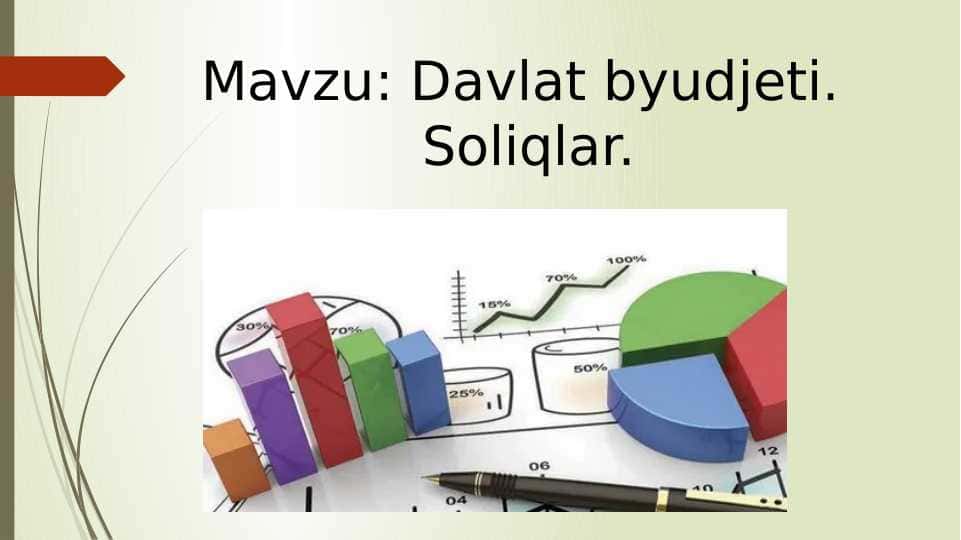 Davlat byudjeti . Soliqlar.