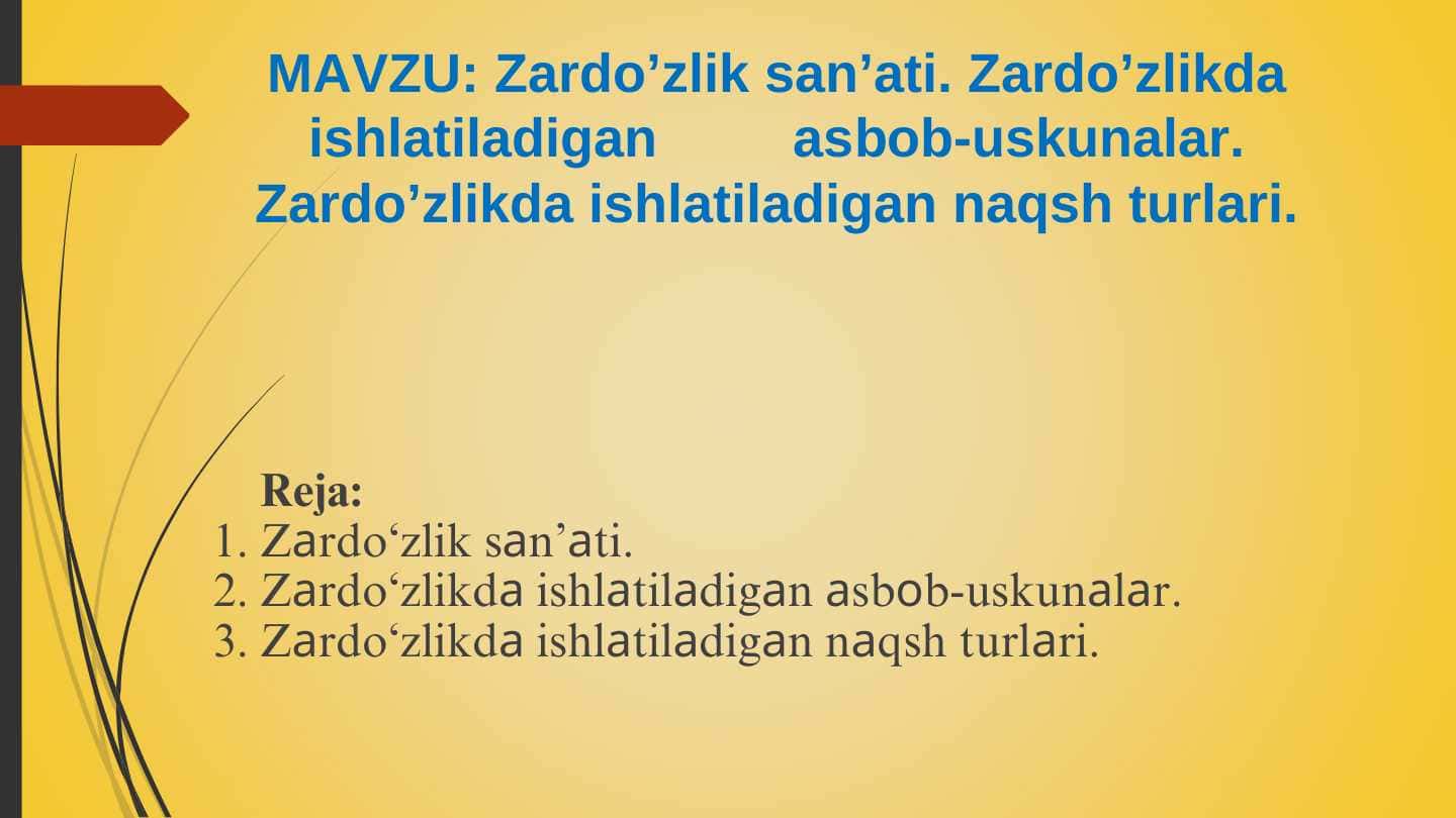 Zardo'zlik san'ati