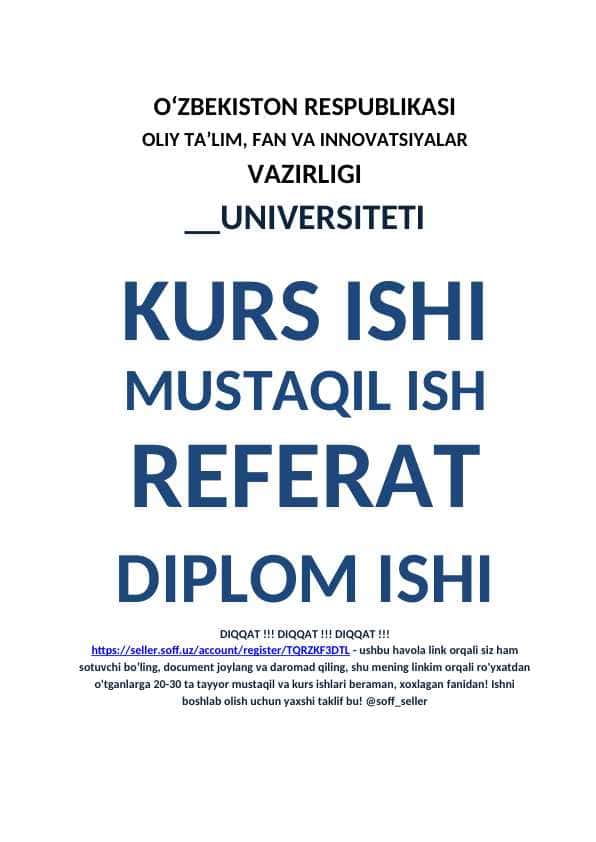 Tuproqlarning kesmasi va xaritalari tuzilishi