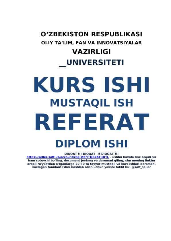 Korxona faoliyatini boshqarishning iqtisodiy mexanizmlari.