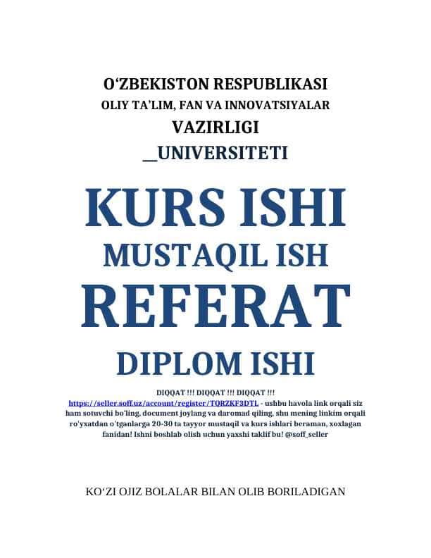 KOʻZI OJIZ BOLALAR BILAN OLIB BORILADIGAN LOGOPEDIK ISHLARNING OʻZIGA XOS XUSUSIYATLARI