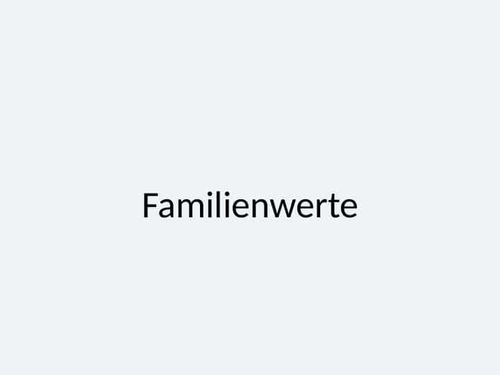 Familienwerte