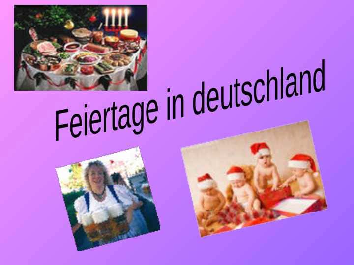 Feiertage in deutschland