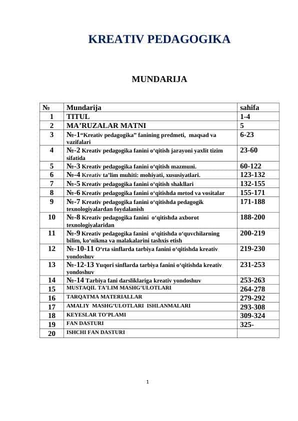KREATIV PEDAGOGIKA