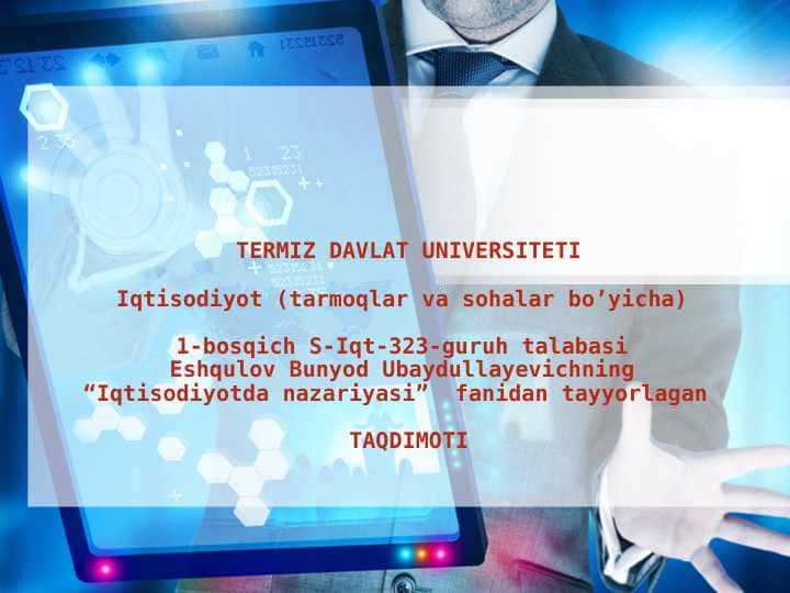Iste’molchilar tanlovi nazariyasi