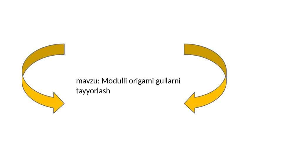 Modulli origami gullarni tayyorlash