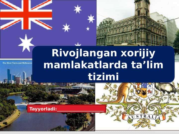 Rivojlangan xorijiy mamlakatlarda ta’lim tizimi
