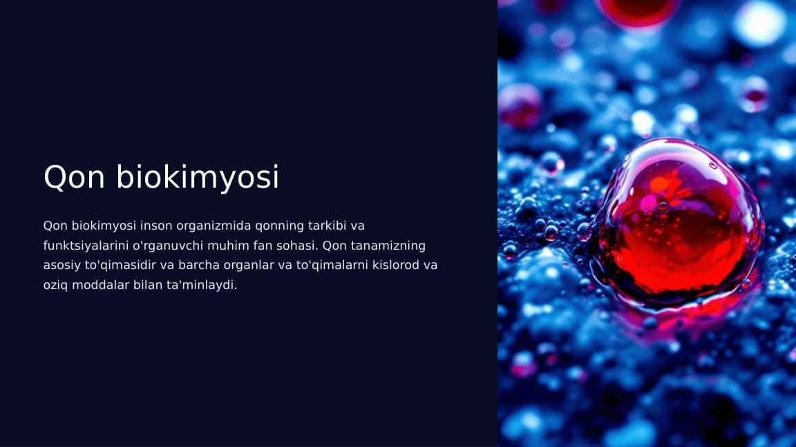Qon biokimyosi