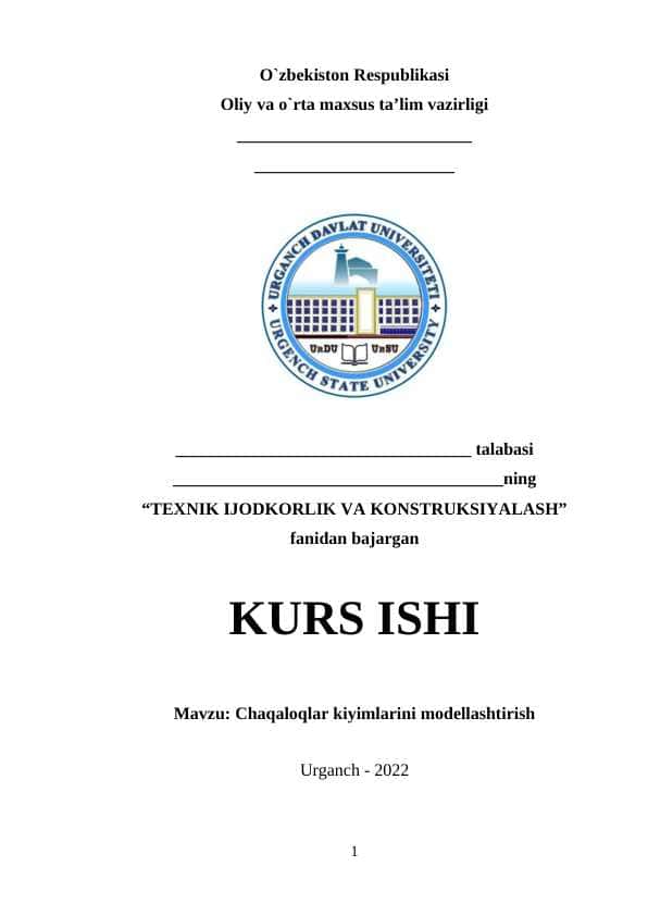 Chaqaloqlar kiyimlarini modellashtirish