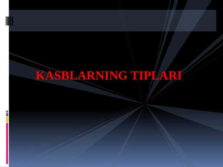 KASBLARNING TIPLARI
