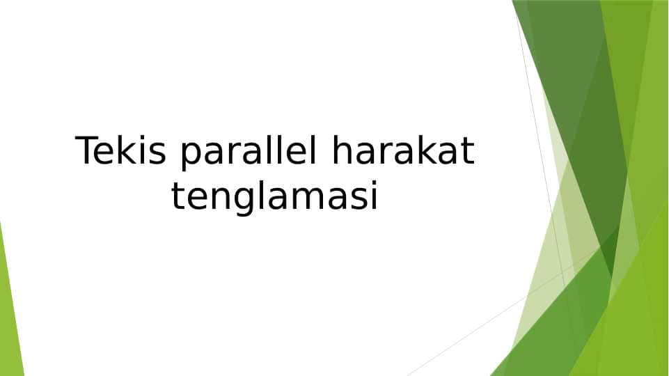 Tekis parallel harakat tenglamasi