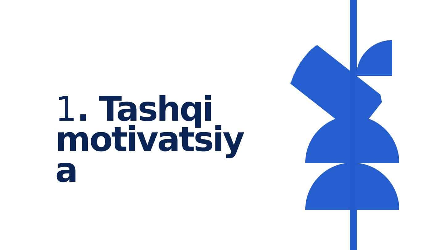 faoliyatning o'zlashtirilishi va malakalarni egallash, motivatsiya va uning turlari