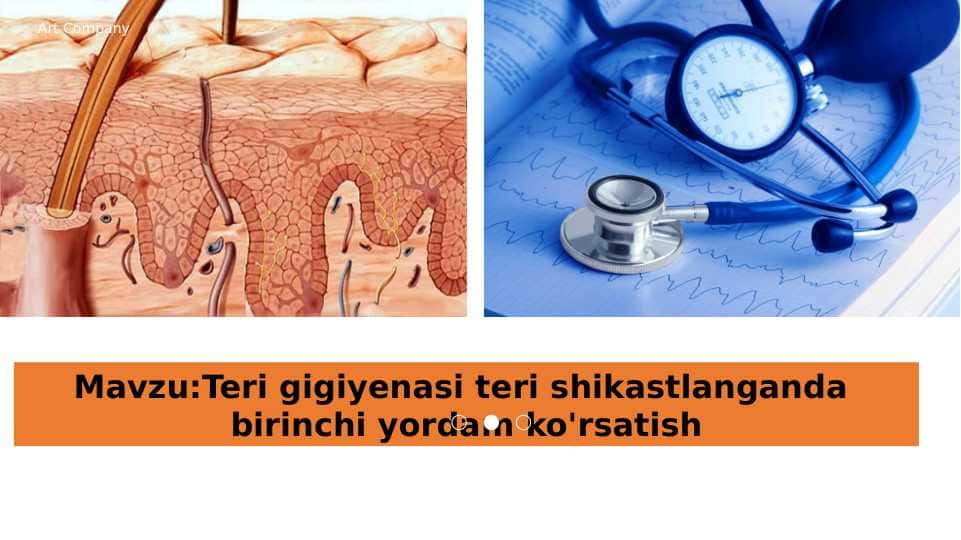 Teri gigiyenasi teri shikastlanganda birinchi yordam ko'rsatish
