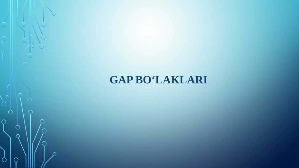 Gap bo‘laklari