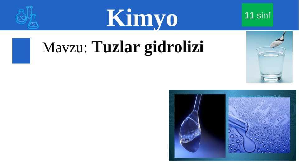 Tuzlar gidrolizi