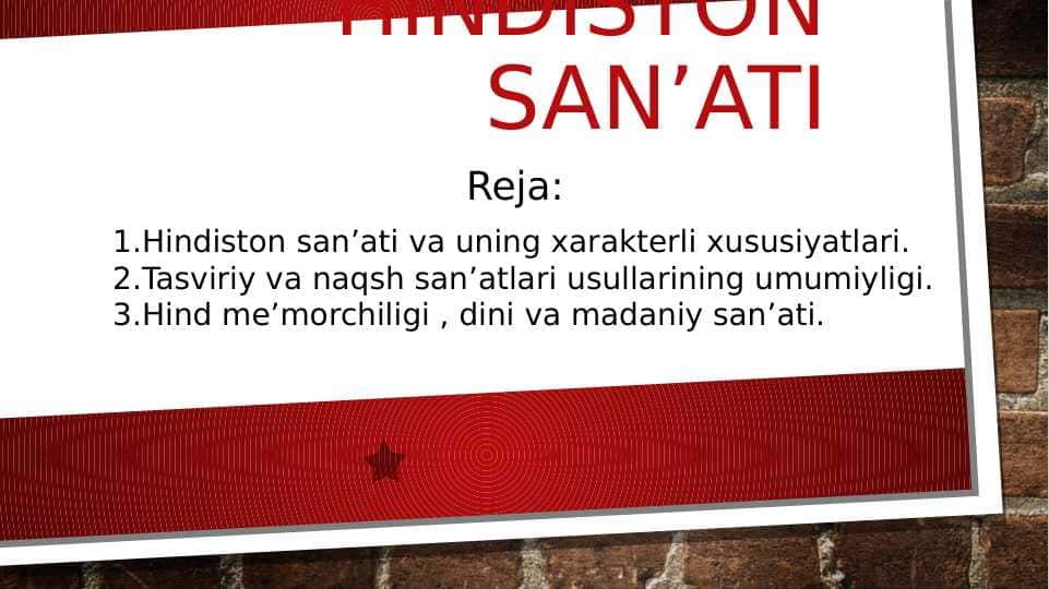 Hindiston sanʼati